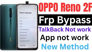 oppo reno 2 frp bypass \/ oppo reno 2f frp bypass talkback not working \/ oppo rmx1989 frp bypass