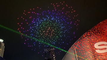 AWS re:play 2019 Intel uplift drone show