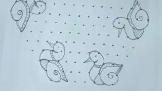 Information Purattasi madha #sangu  peacock kolam #rangoli # muggulu #15*8 dots #easy #small#viral#treading Update