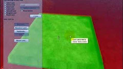 LAND: Joining & subdividing parcels - Second Life Video TuTO