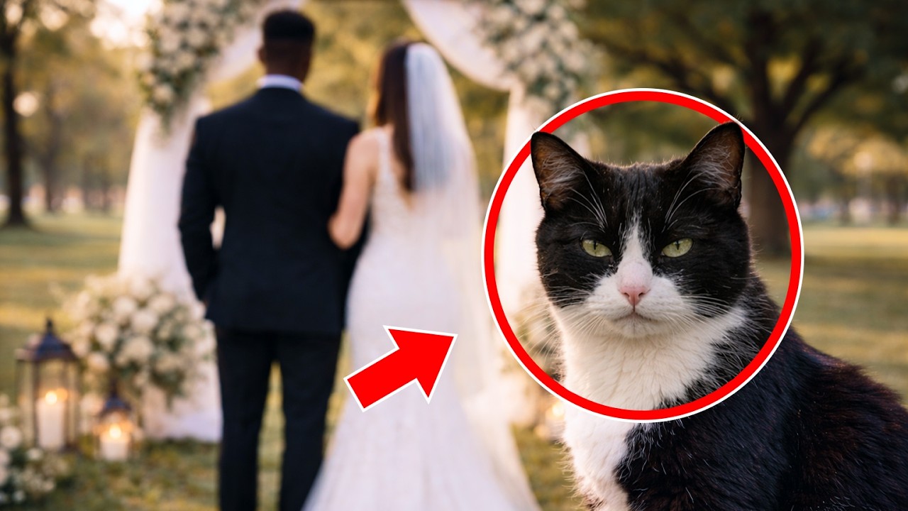 They Found a Cat in Almost Every Wedding Photo — But They Never Had One