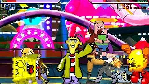 MUGEN Request: Team Spongebob V2 Vs Team Clarence (4v4 Simul)