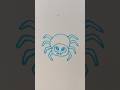🕸️🕷️Very Simple Spider Drawing 🕷️🕸️ #shorts #shortvideo #youtubeshorts #viral #trending #viralvideo