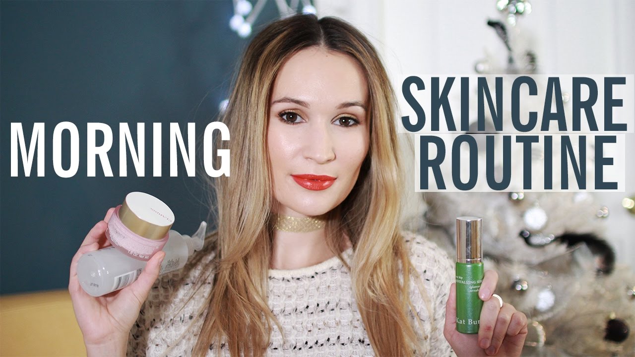 MORNING SKINCARE ROUTINE  • combination/oily, acne-prone, dehydrated skin | ttsandra
