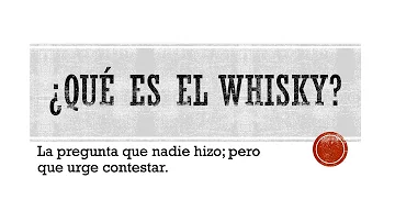 ¿Qué es el whisky de código?