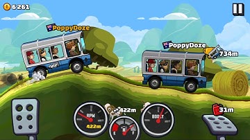 Hill Climb Racing 2 - Jack with Blue BUS | Gameplay Part 4 Android IOS