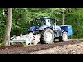 Mulcharbeiten mit dem Traktor