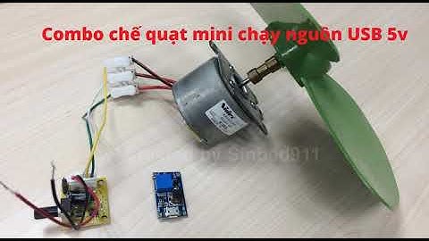 Combo chế quạt mini cánh 22cm từ động cơ nidec 6w không chổi than
