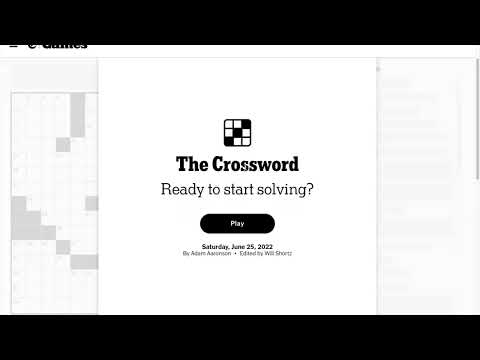NYT Crossword 2022-06-25 Saturday