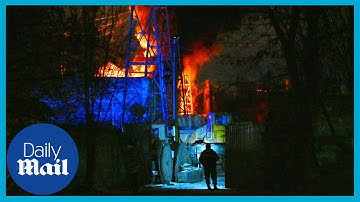 Ukraine: Russian drone strike on Kyiv energy plant causes explosion