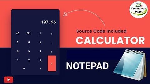 How to create calculator from notepad || #windows11 #trick #tricktech #viralvideo #technology_page