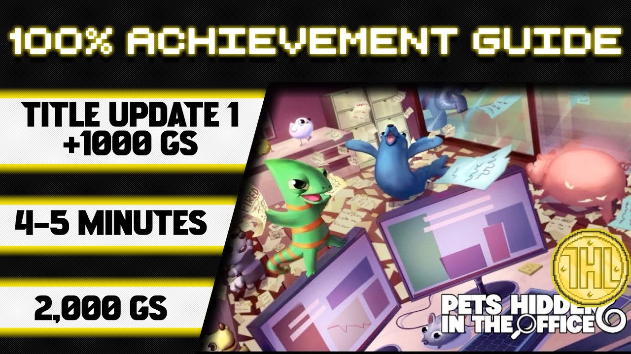Pets Hidden In The Office Title Update 1 100% Achievement Walkthrough * 1000GS in 4-5 Minutes *