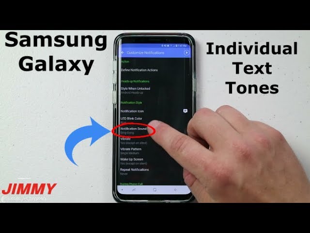 Custom Individual Text Tones | SAMSUNG - YouTube
