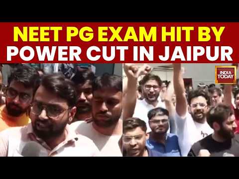 Power Failure Disrupts NEET PG Exam In Jaipur | Students Protest At Sitapura Centre | India Today