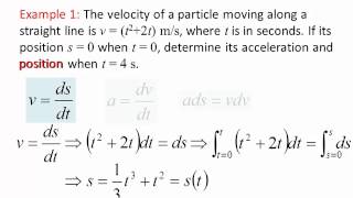 Dynamics Lecture 03: Particle kinematics, Rectilinear continuous motion part 2