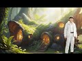 I Built a Glowing Modern Shelter Inside a Massive Log #building #survival #shelter #woodworking
