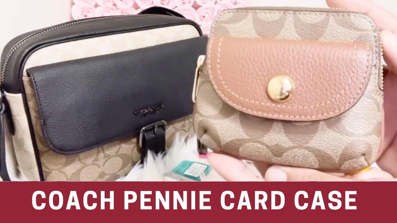 COACH® Outlet  Pennie Card Case In Signature Canvas