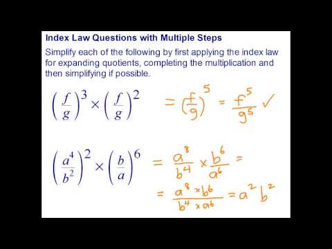 Index Laws -