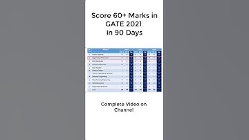 How to Qualify GATE 2023 in 3 Months #shorts