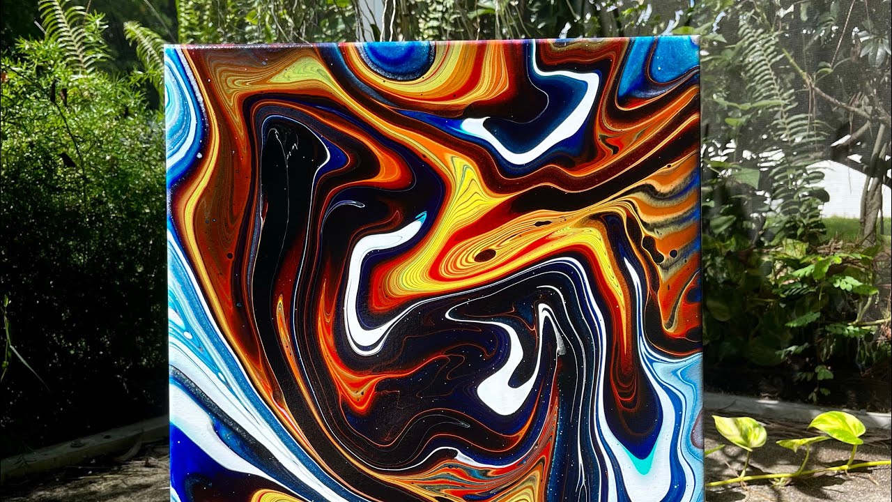 Best Acrylic Pouring Swirl Technique! / One Of My Favorite Fluid Art