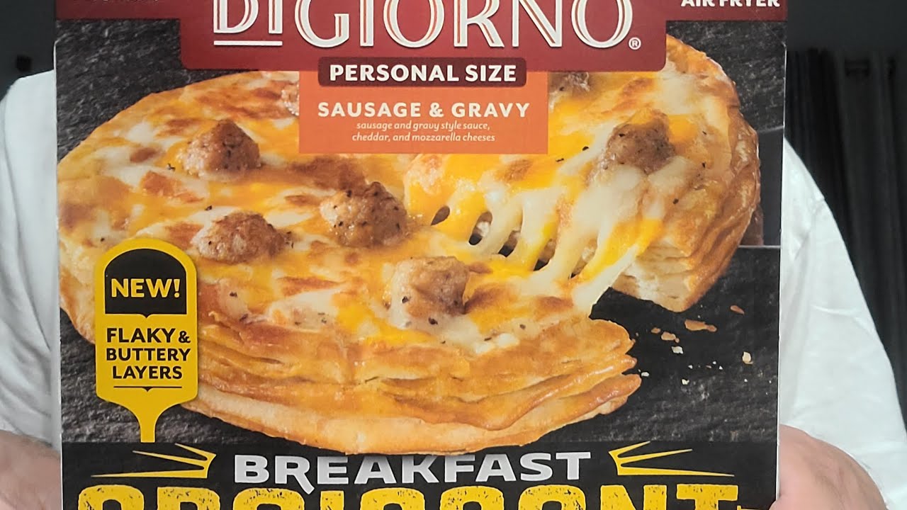 New! DiGiorno Sausage & Gravy Breakfast Croissant Food Review YouTube