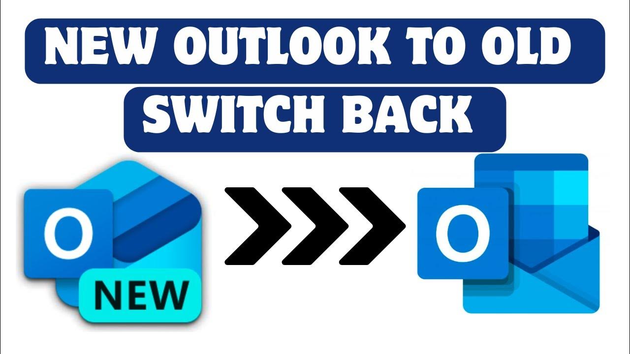 How to switch new outlook to old classic outlook youtube