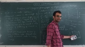 Open Channel Flow -28 [Problem on open channel flow concepts]