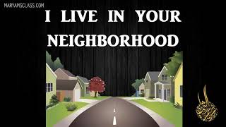 معنى الحي باللغة الإنجليزية Neighborhood