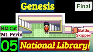 Pokemon Genesis Part 5 National Library & Mt. Perin Hm Cut Gba Rom Hack