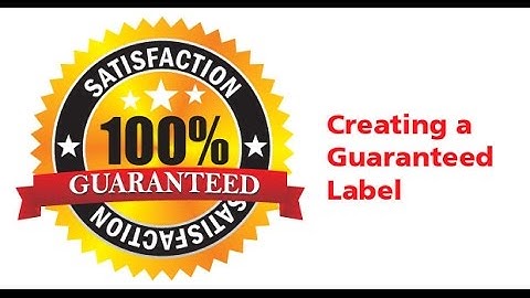 CorelDraw Tutorial - Creating a Guarantee Label