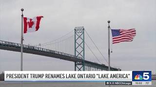 President Trump renames Lake Ontario as ‘Lake America