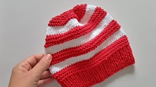 Gorro de Tricot/ Receita completa no meu canal