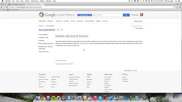 Learn GOOGLE MOBILE BACKEND STARTER from Google (Advanced)