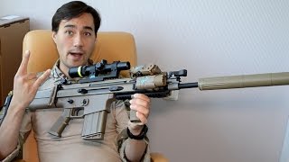 Обзор страйкбольного автомата Tokyo Marui SCAR-H с электро отдачей