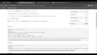 Leetcode contest-369 || Find the K or of an Array