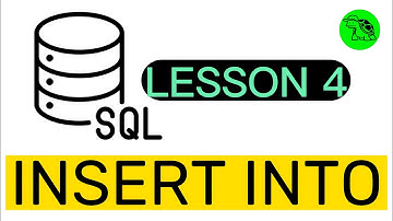 Insert Into | SQL Full Tutorial Lesson 4