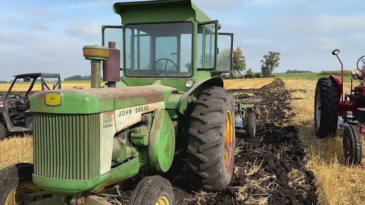 1959 John Deere 830 Diesel Plowing Hitterdal MN 2025