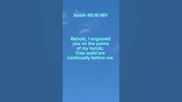 Thumbnail of In God’s hands Isaiah 49:16 NIV #motivation #tobymac #jesus