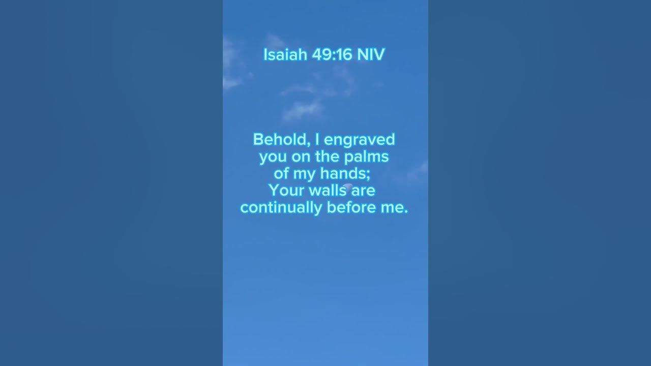 In God’s hands Isaiah 49:16 NIV #motivation #tobymac #jesus In God’s hands Isaiah 49:16 NIV #motivation #tobymac #jesus
