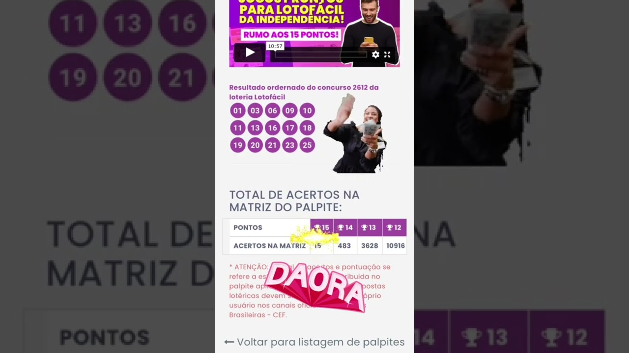 É ASSUSTADOR! Entregamos 15 combinações com 15 pontos na Lotofácil no concurso 2612 💰✨