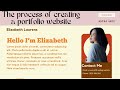 Viola! Creating a portfolio website in Canva. Try it now