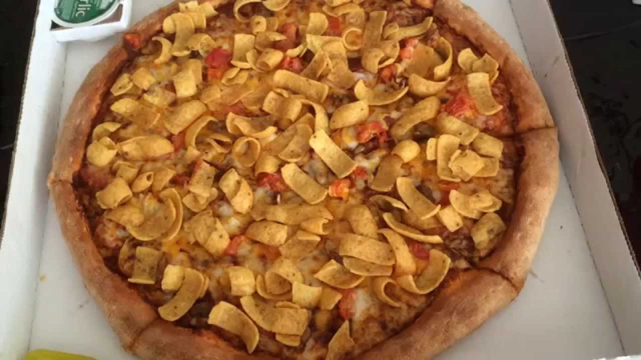 Papa John S New Fritos Chili Pizza Review Viewer Request Youtube
