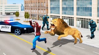 Angry Lion City Attack: Wild Animal Games 2021 Android Gameplay screenshot 4