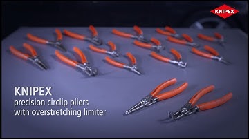 KNIPEX Precision Circlip Pliers - For internal and external circlips