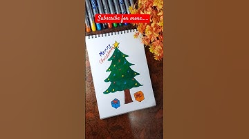 Christmas tree 🎄 #shorts #trending #drawing #christmas #viral #shortsfeed