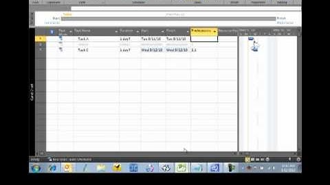 05 Inactive Tasks in Project 2010