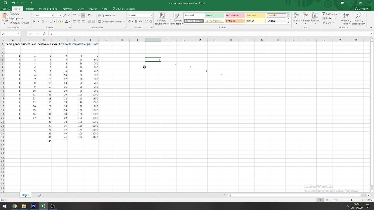 Como Poner N meros Consecutivos En Excel Con La Herramienta Serie YouTube Como Poner N meros Consecutivos En Excel Con La Herramienta Serie YouTube