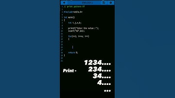 Print Pattern in C Programming |7| C language | #shorts #c #coding #problem #anonymous_ties
