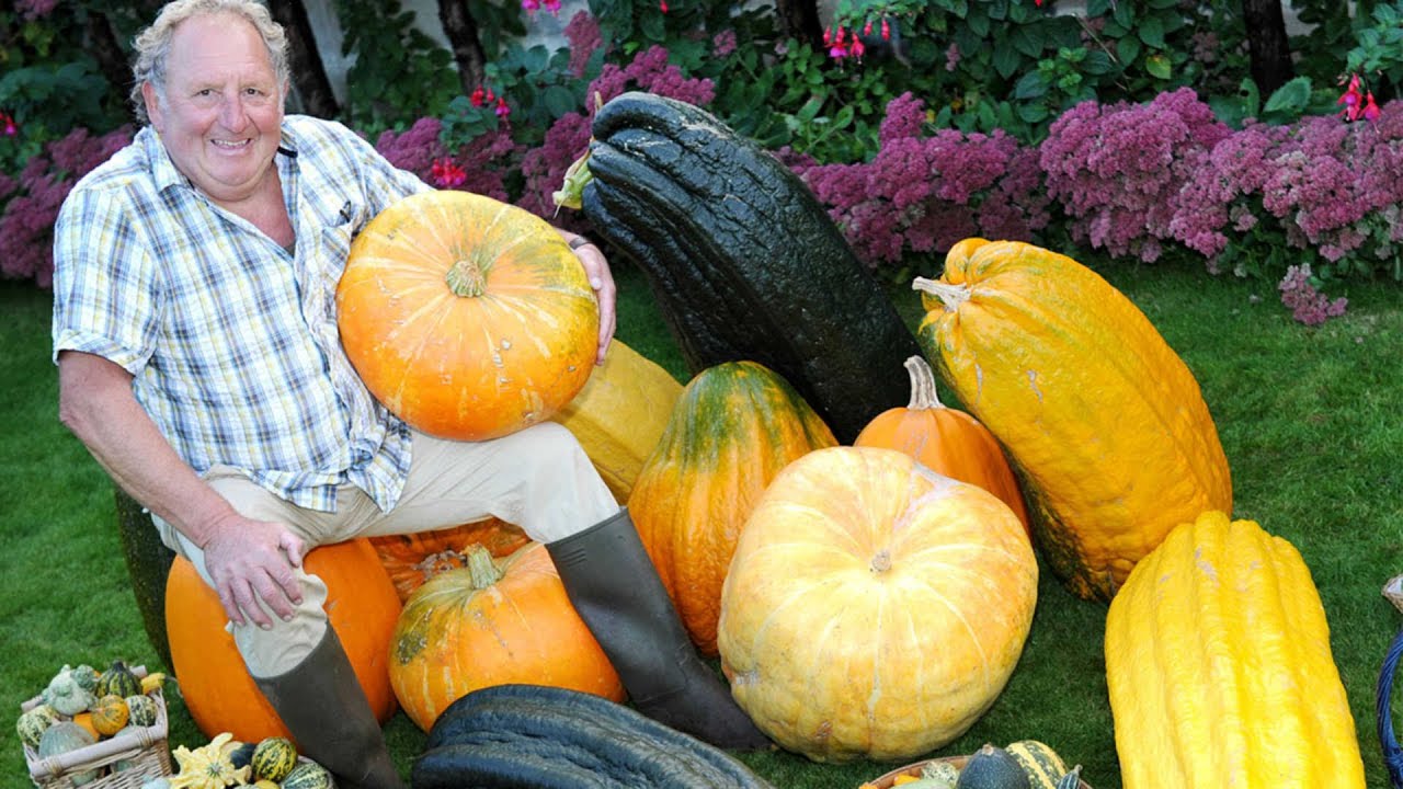 Pensioner Grows Giant Vegetables For His Family