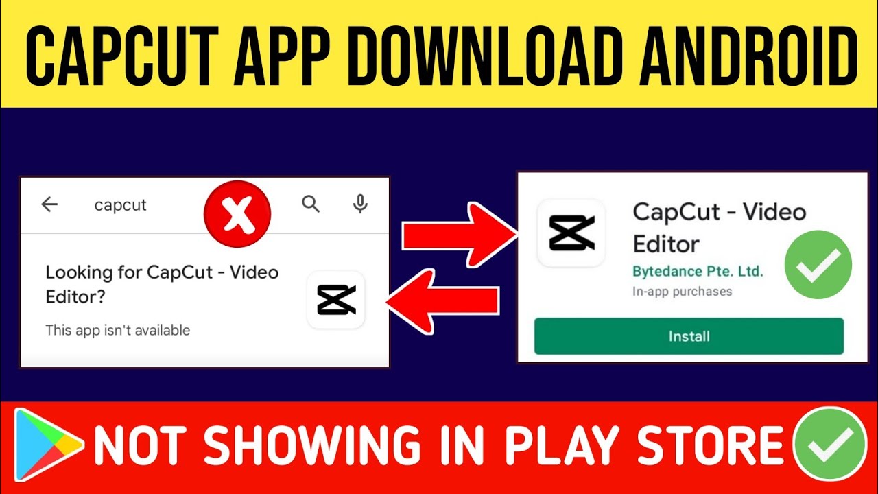 how to download capcut un android || capcut not showing in play store || capcut kaise download kare